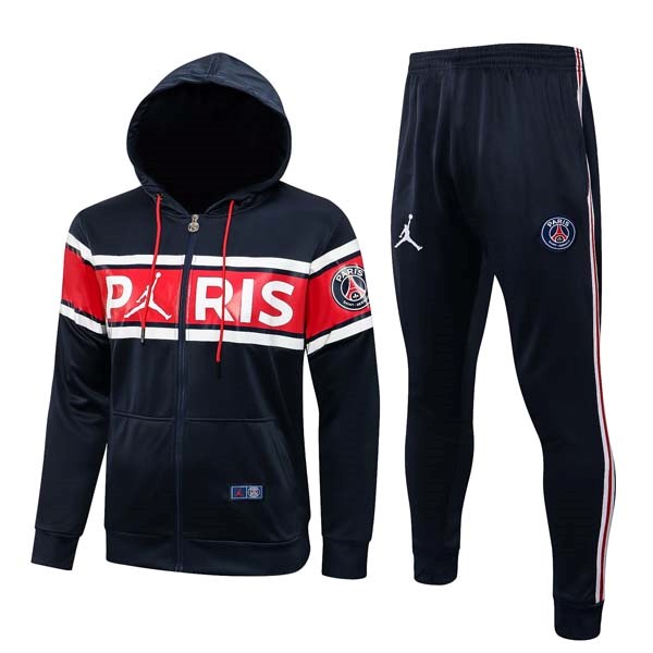 Chandal Con Capucha Paris Saint Germain 2022 Negro Rojo